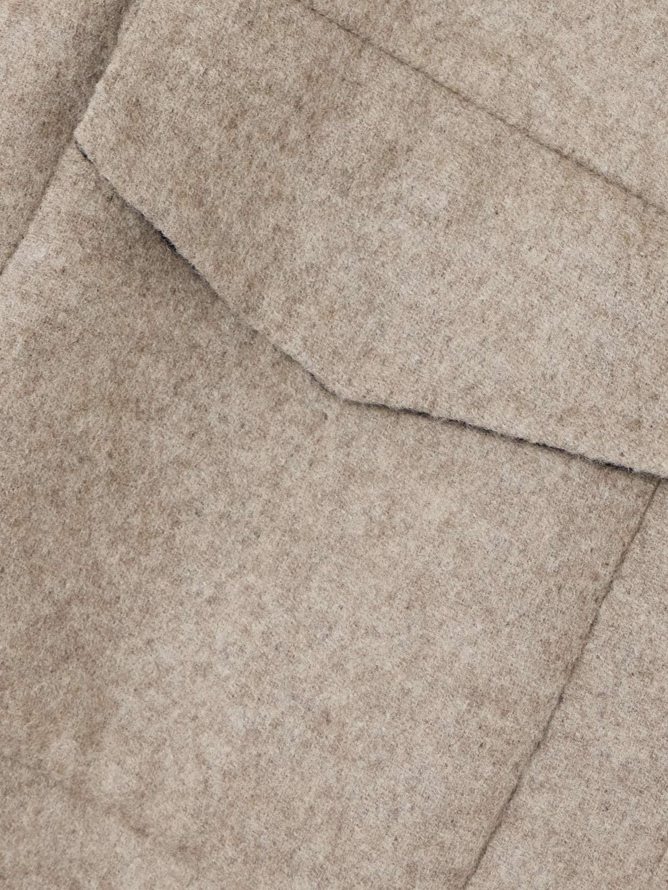 Wool-flannel vest Beige - 5