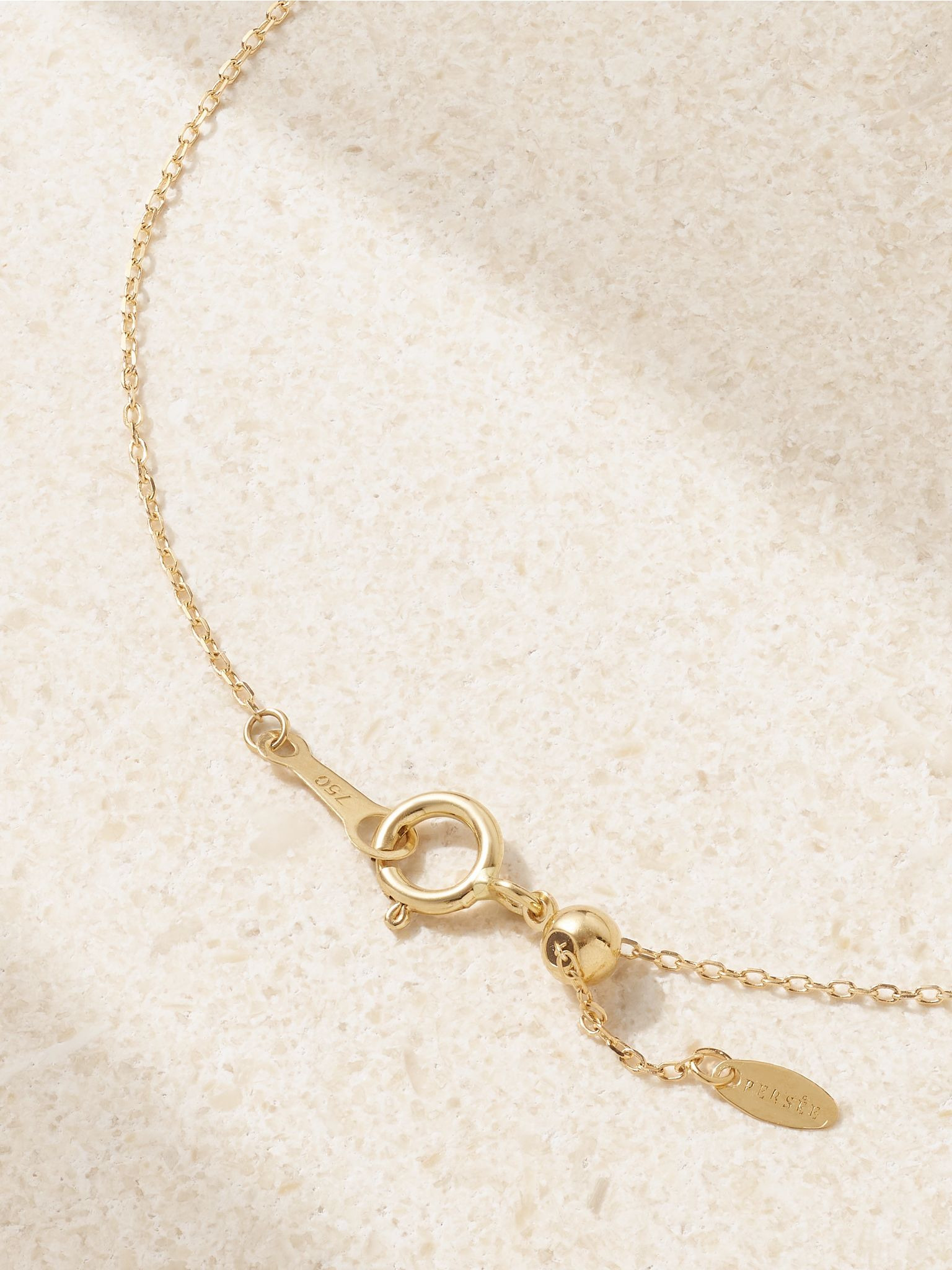 Danaé 18-karat gold diamond necklace Gold - 3