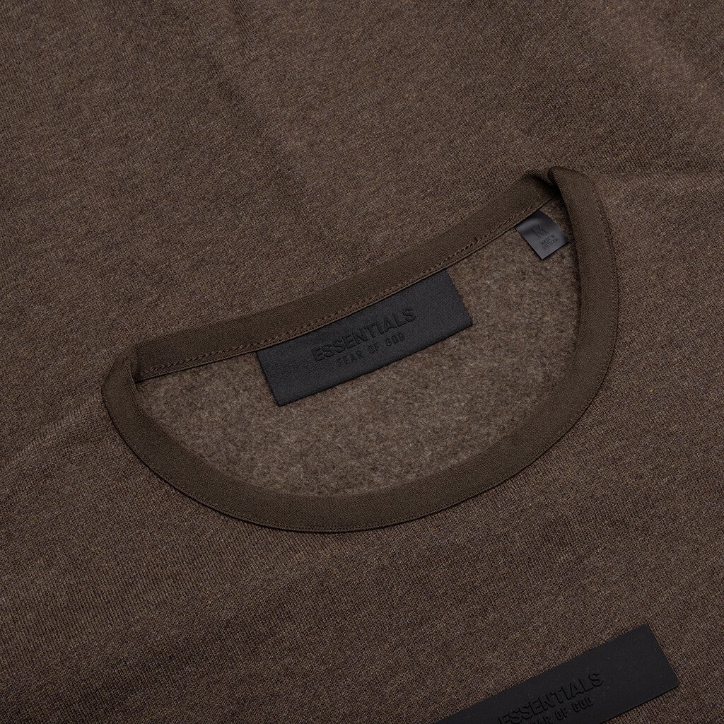 ESSENTIALS CREWNECK - HEATHER WOOD - 3