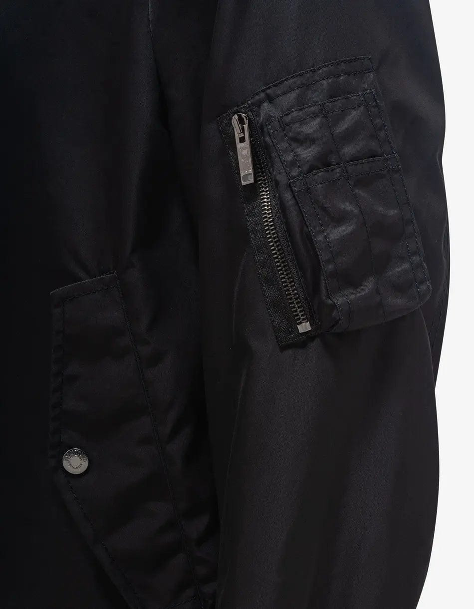 Valentino Black Untitled Stud Bomber Jacket - 6