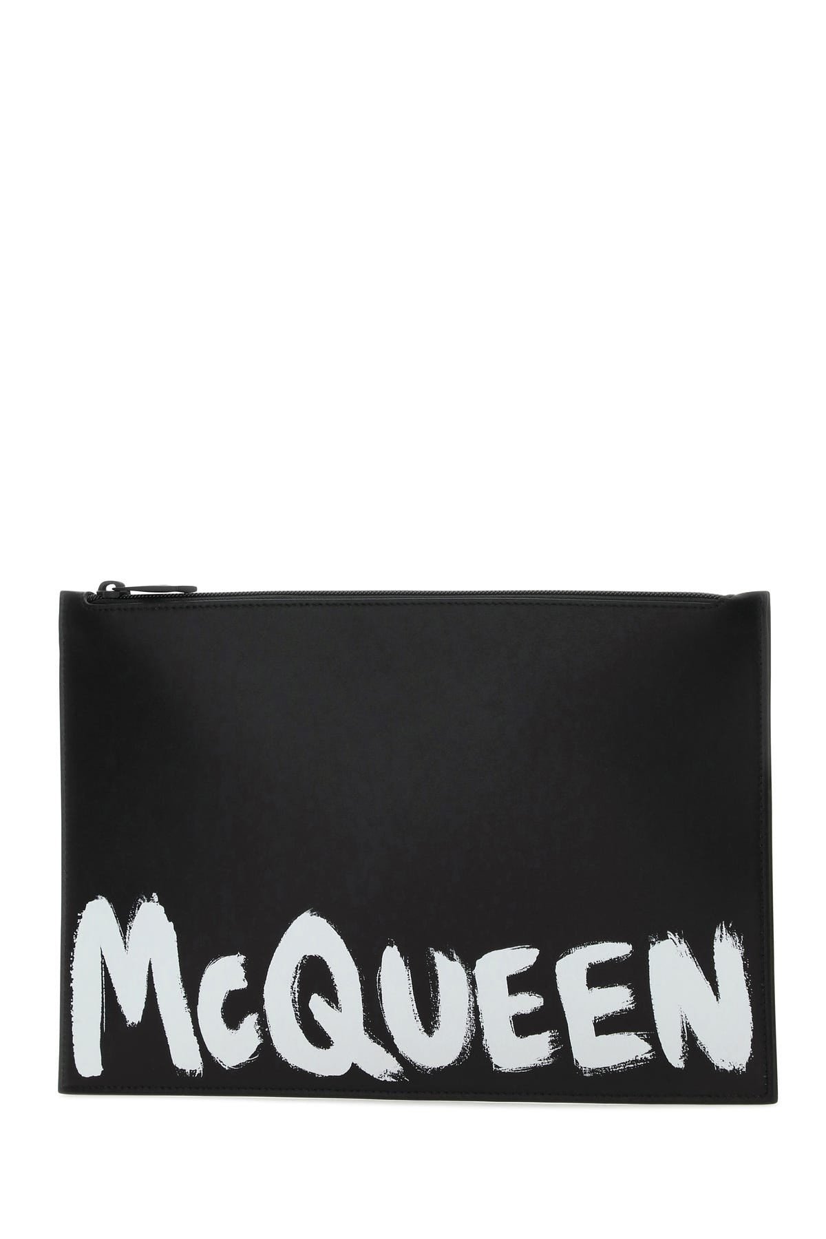 Black leather clutch - 2