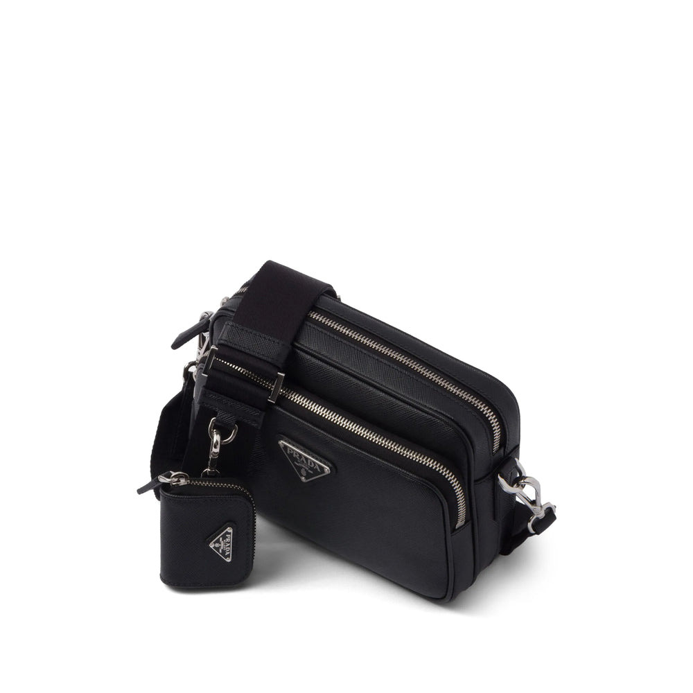 Prada Black Shoulder Bags Men - 2
