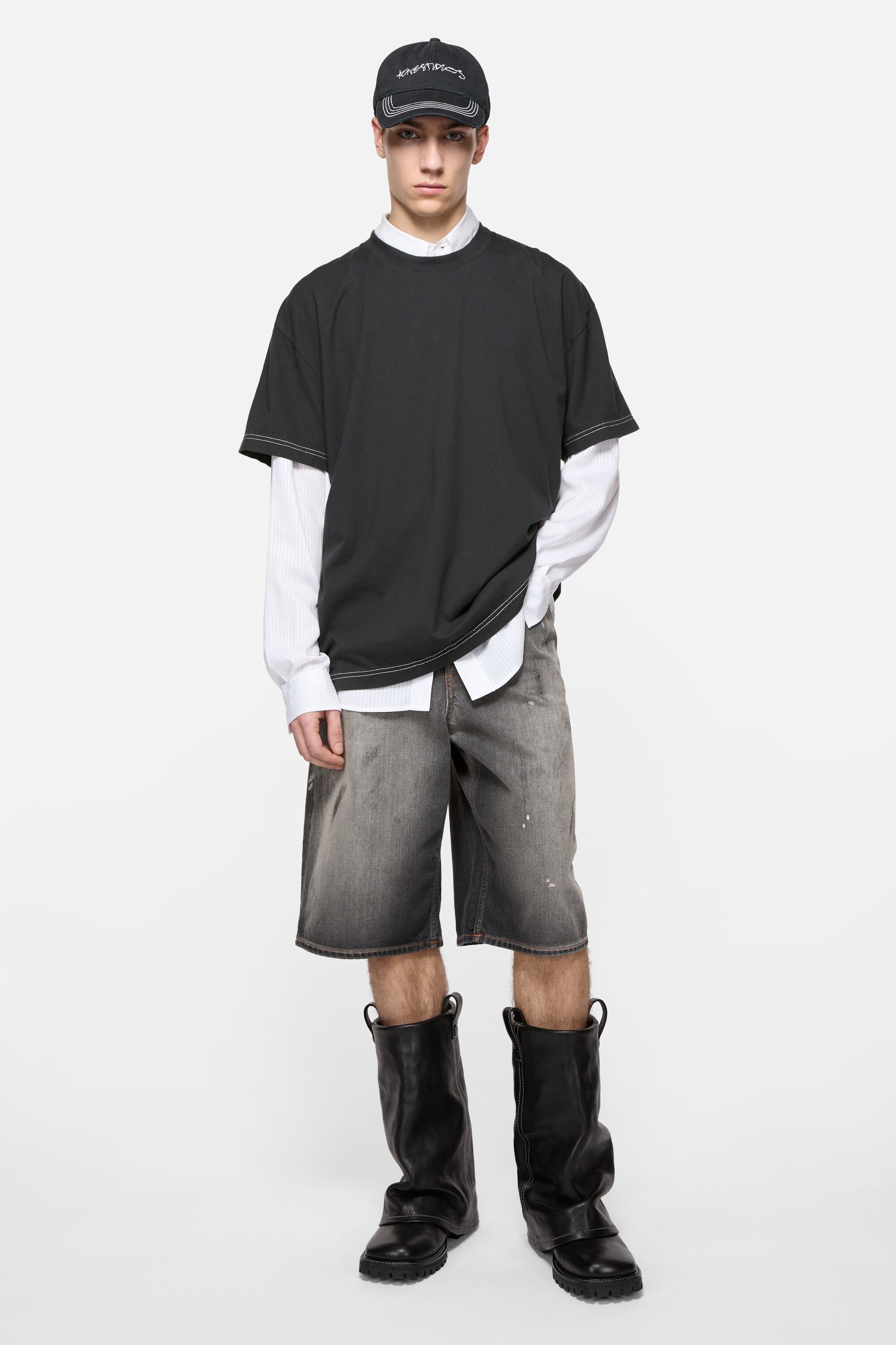 Logo t-shirt - Faded black - 3