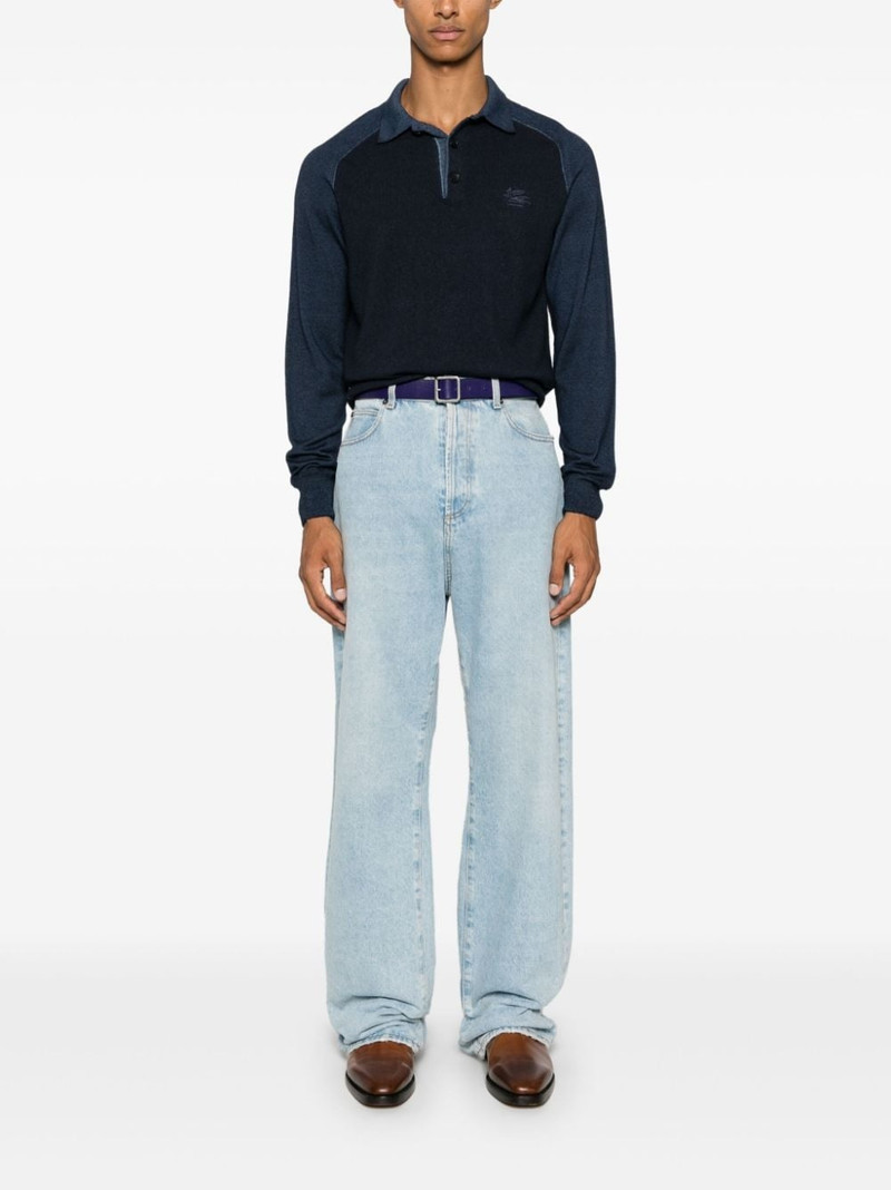 Etro Pegaso-embroidered polo shirt outlook