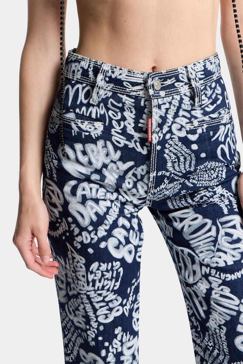 DARK FLOWER WASH DALMA JEANS 5