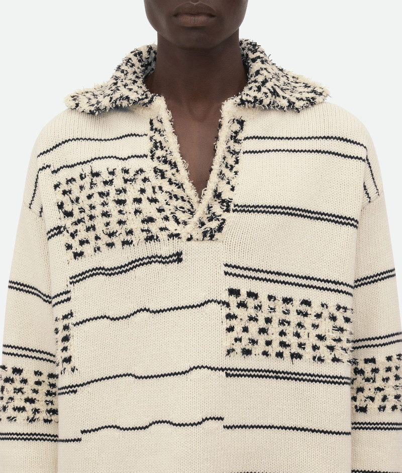 Cotton And Wool Textured Jumper 5