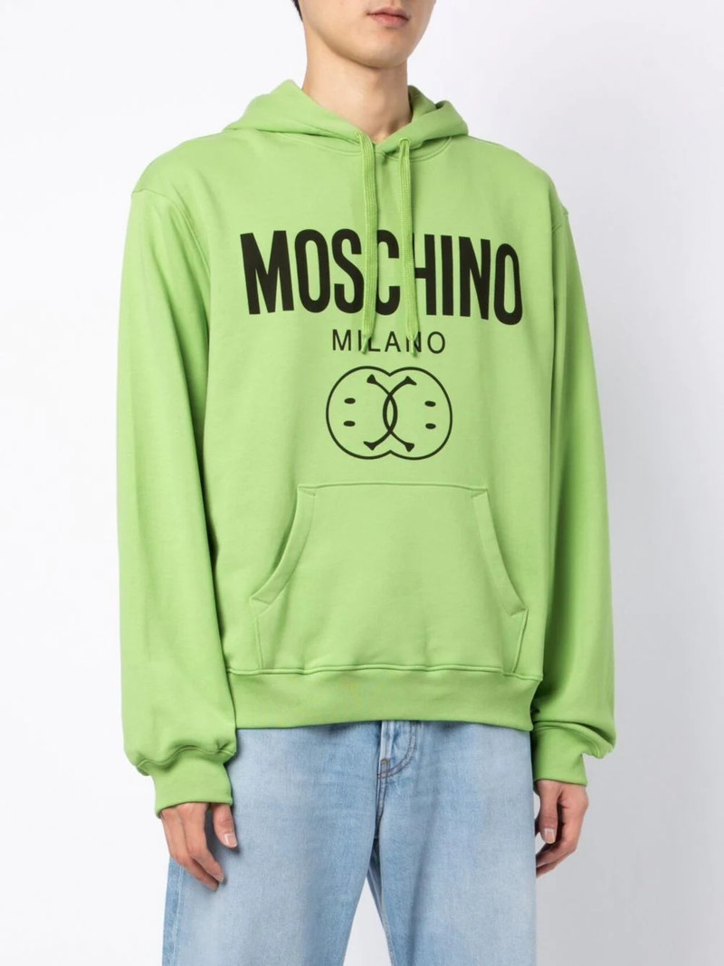 logo-print drawstring hoodie 3
