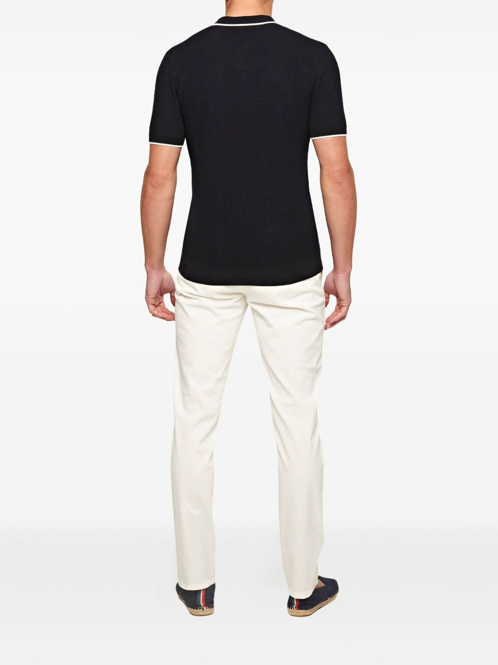 mid-rise straight-leg trousers - 3