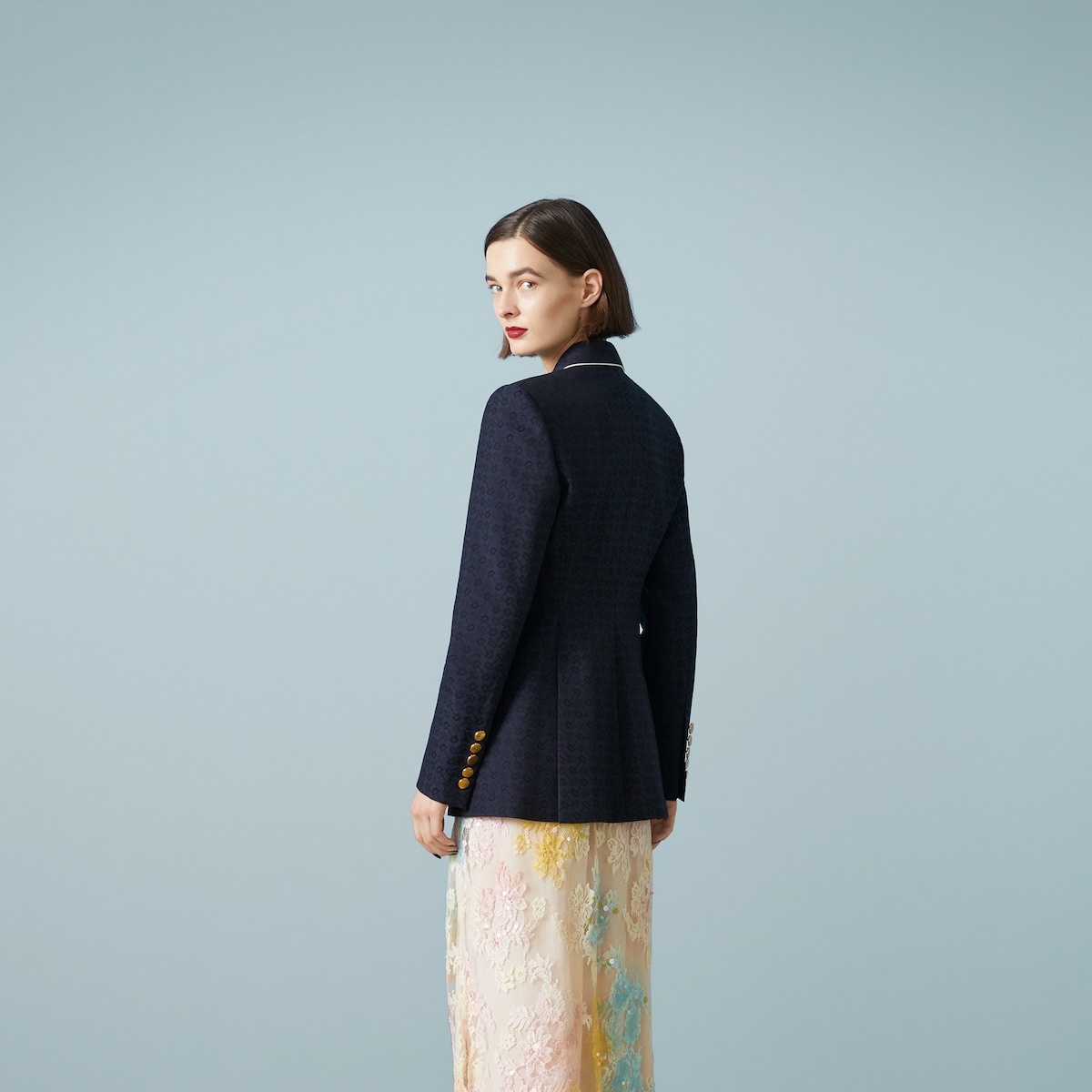 Horsebit cotton jacquard jacket - 6