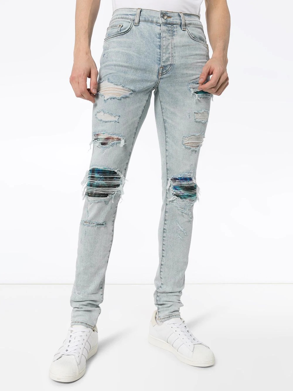 MX1 skinny distressed jeans - 3