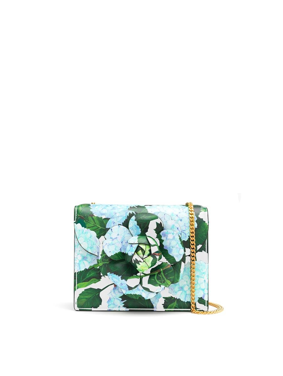 HYDRANGEA PRINTED MINI TRO BAG - 1