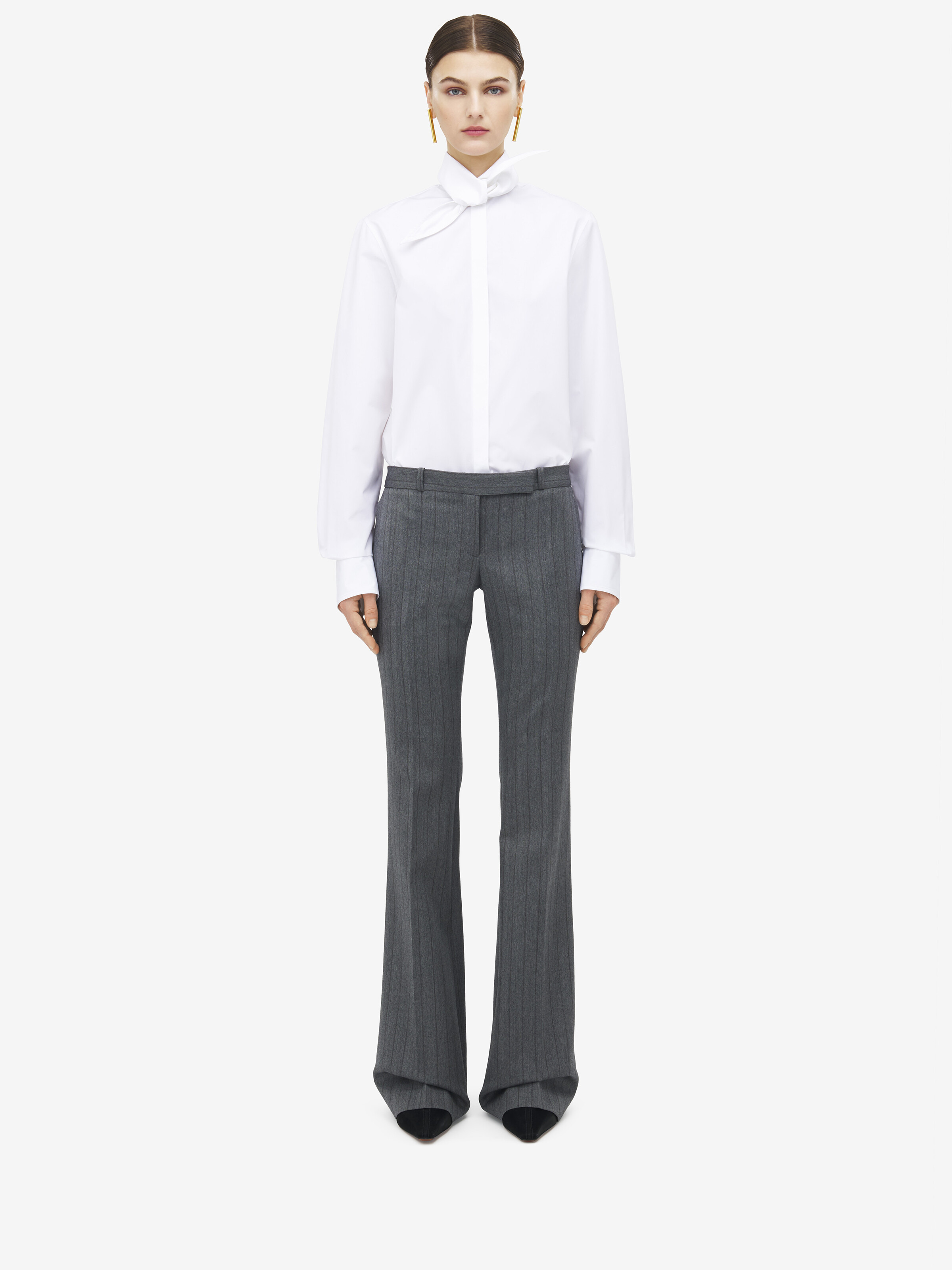Herringbone Bumster Trousers - 2