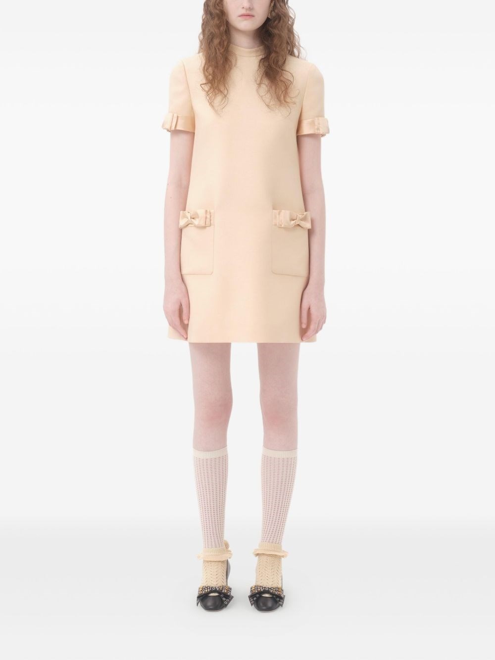 Wool and silk short dress - 5