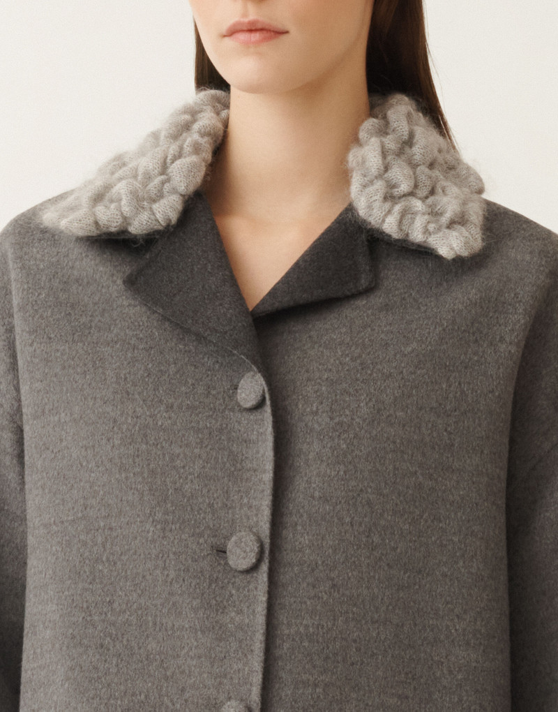 Double wool pea coat 5