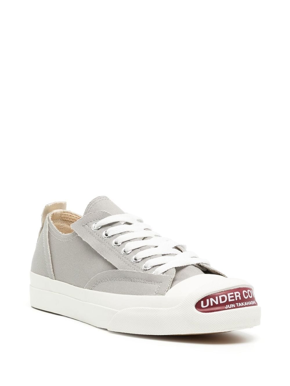 logo-print low-top sneakers - 2