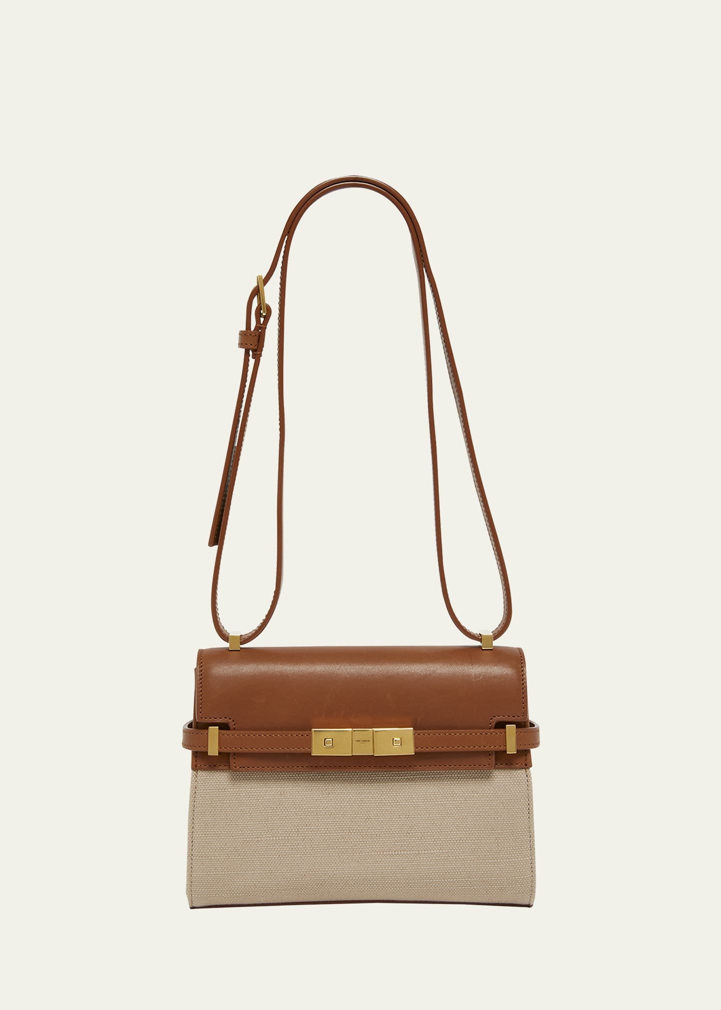 Manhattan Mini Crossbody Bag in Canvas and Leather - 1