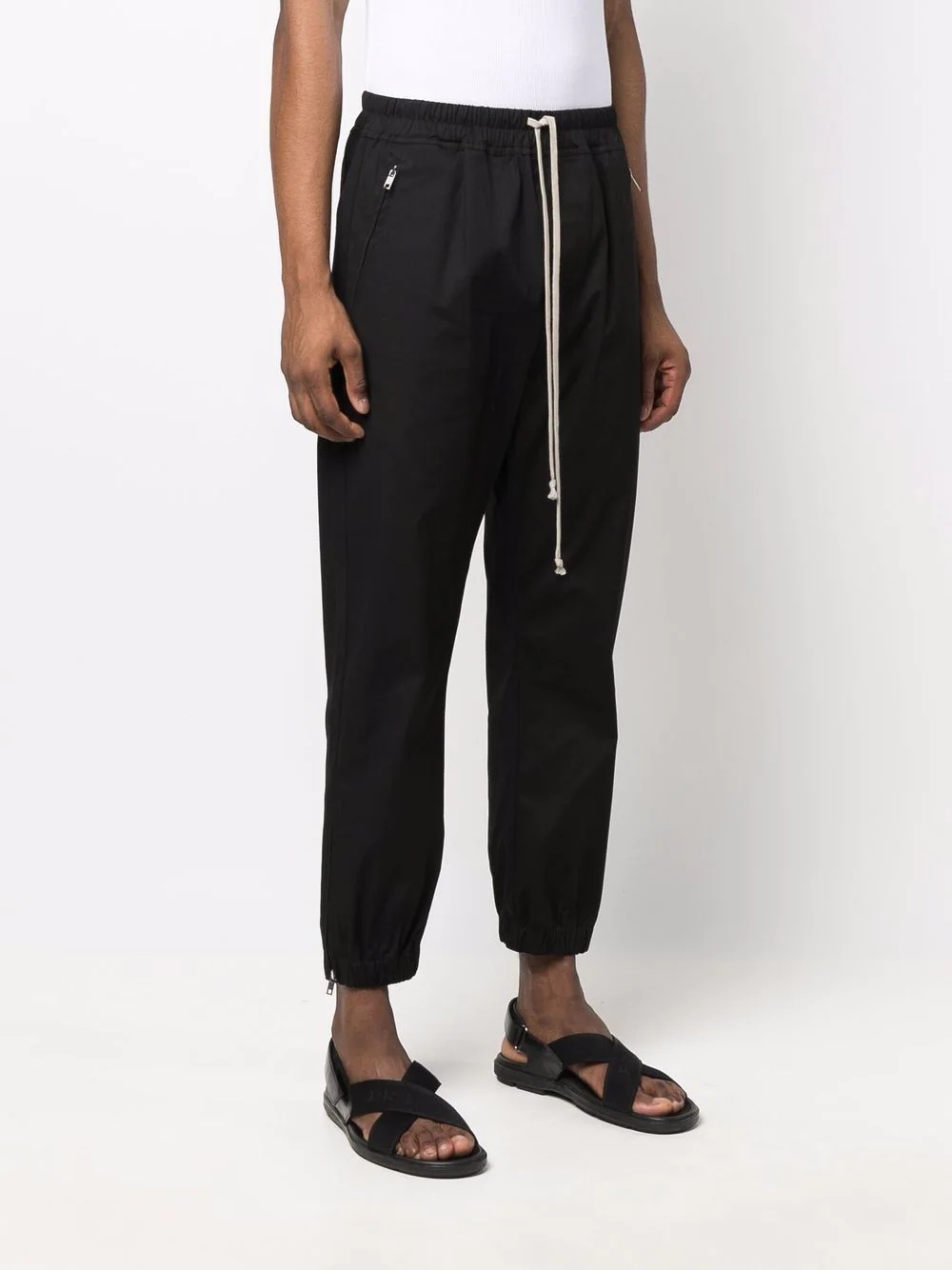 drawstring track pants - 3