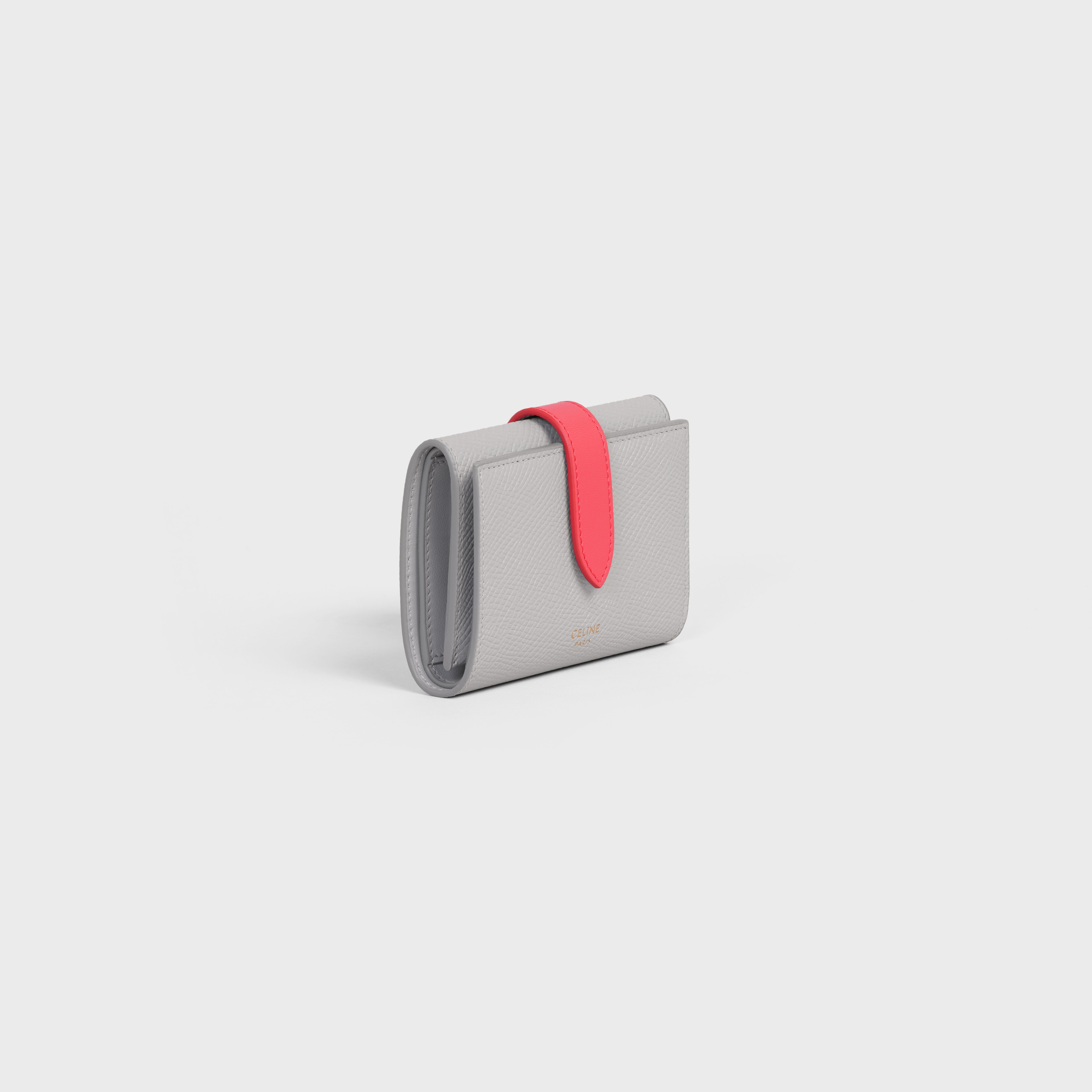 Fine Strap Wallet in Bicolour Grained Calfskin 2