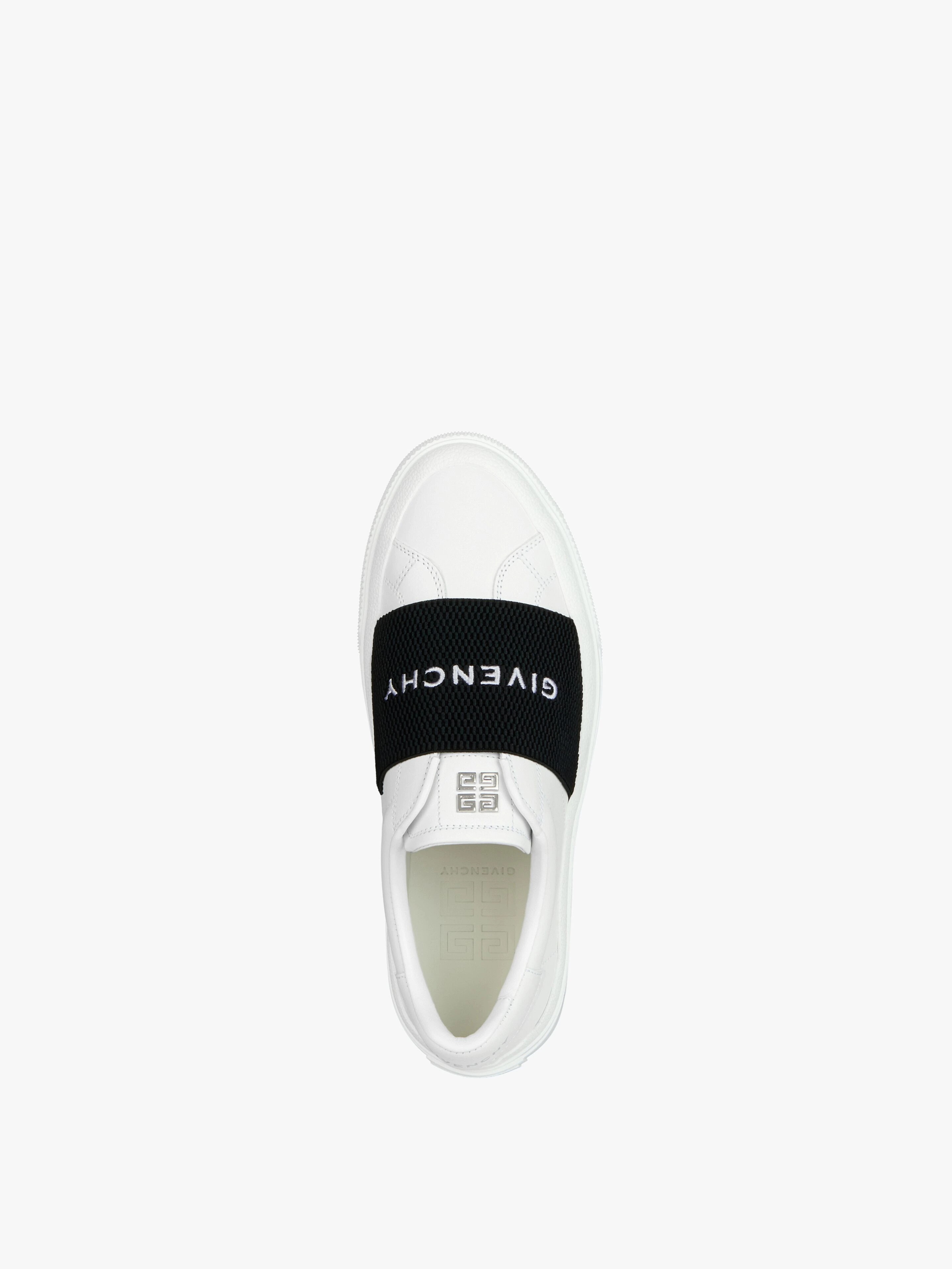 CITY SPORT SNEAKERS IN LEATHER WITH GIVENCHY STRAP - 4