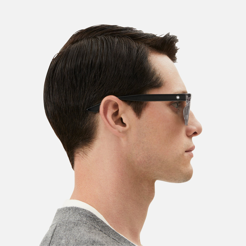 Squared Sunglasses with Gray Colored Acetate Frame 3