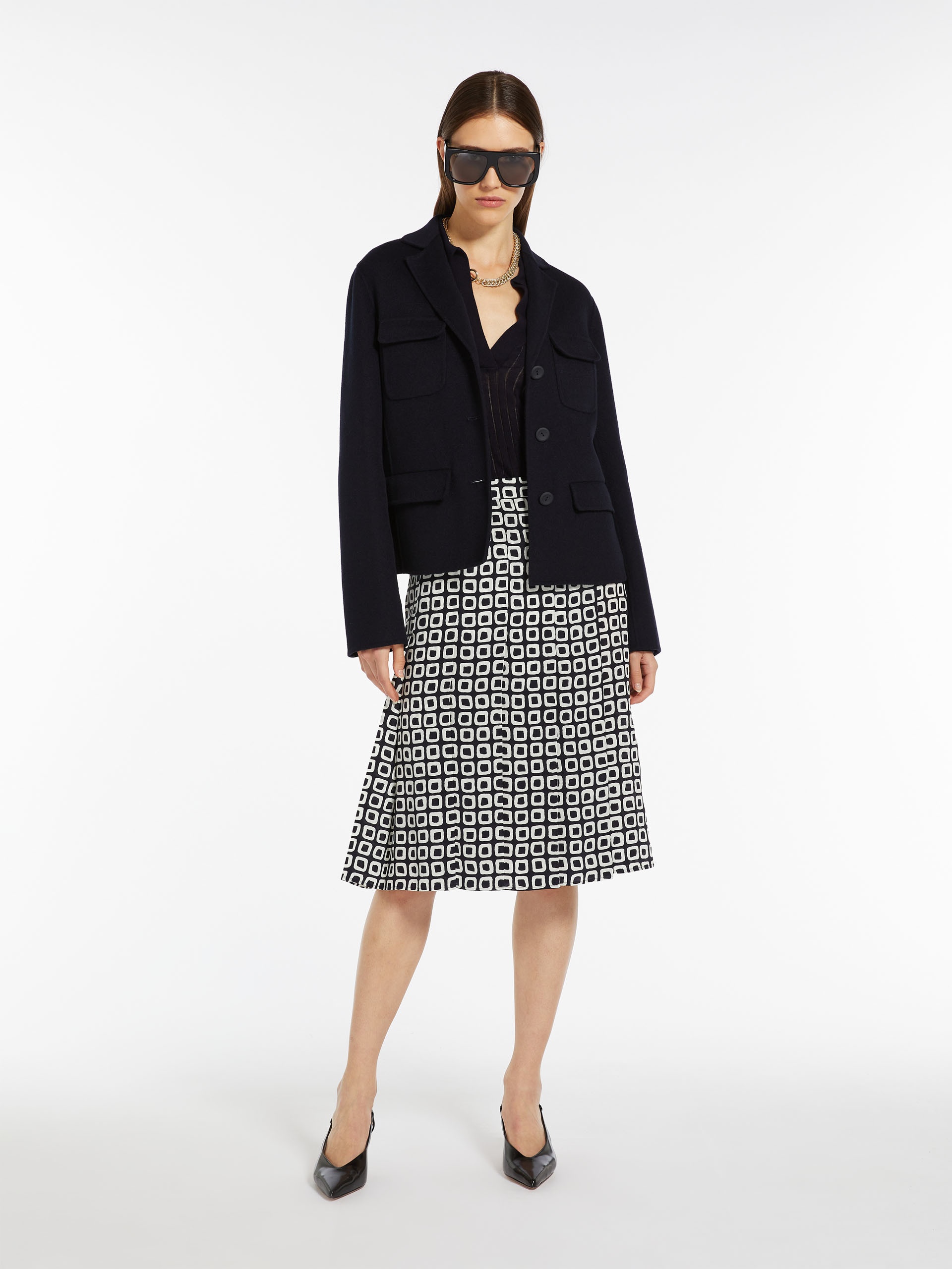 UTOPICO Pleated printed silk skirt - 2