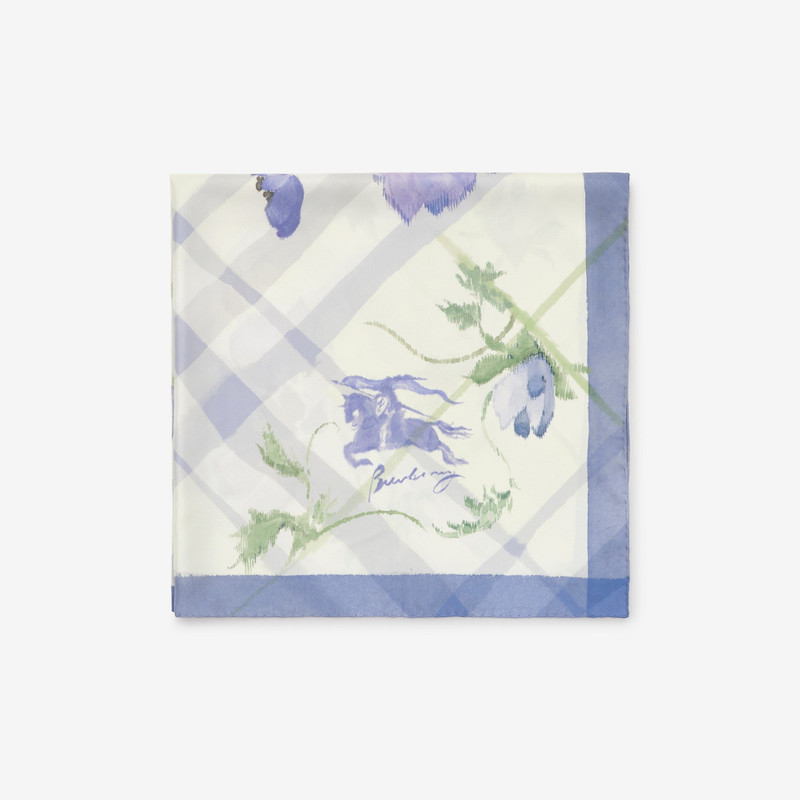 Burberry Watercolour Check Silk Scarf outlook