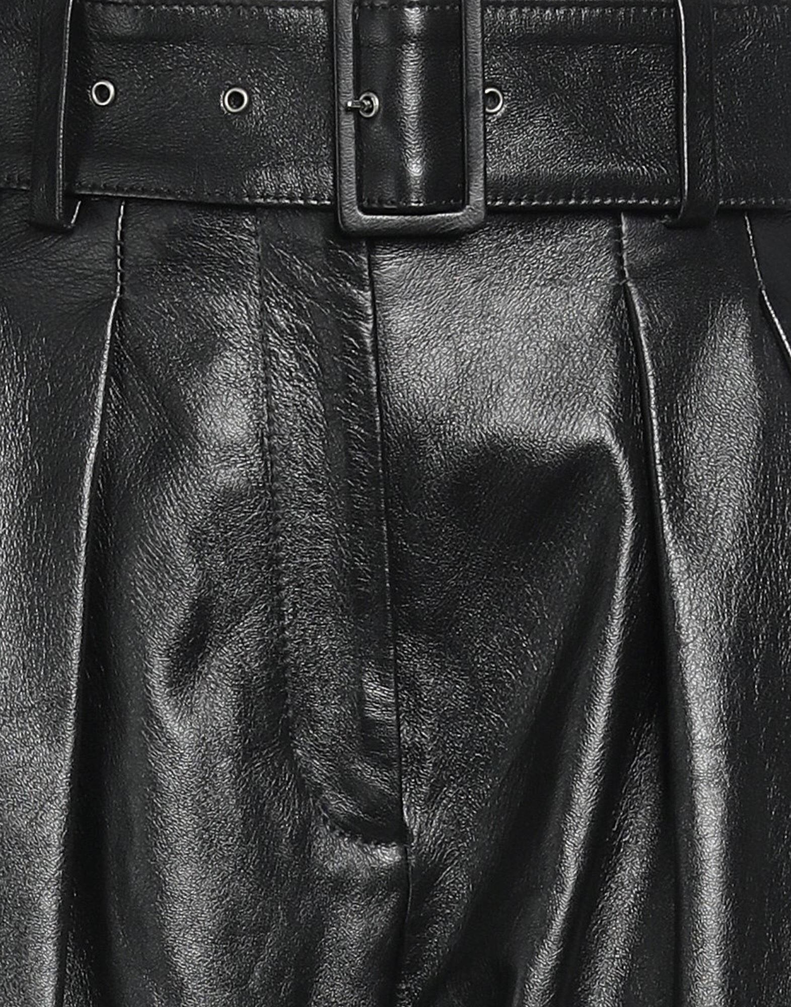 Black Women's Leather Pant - 4