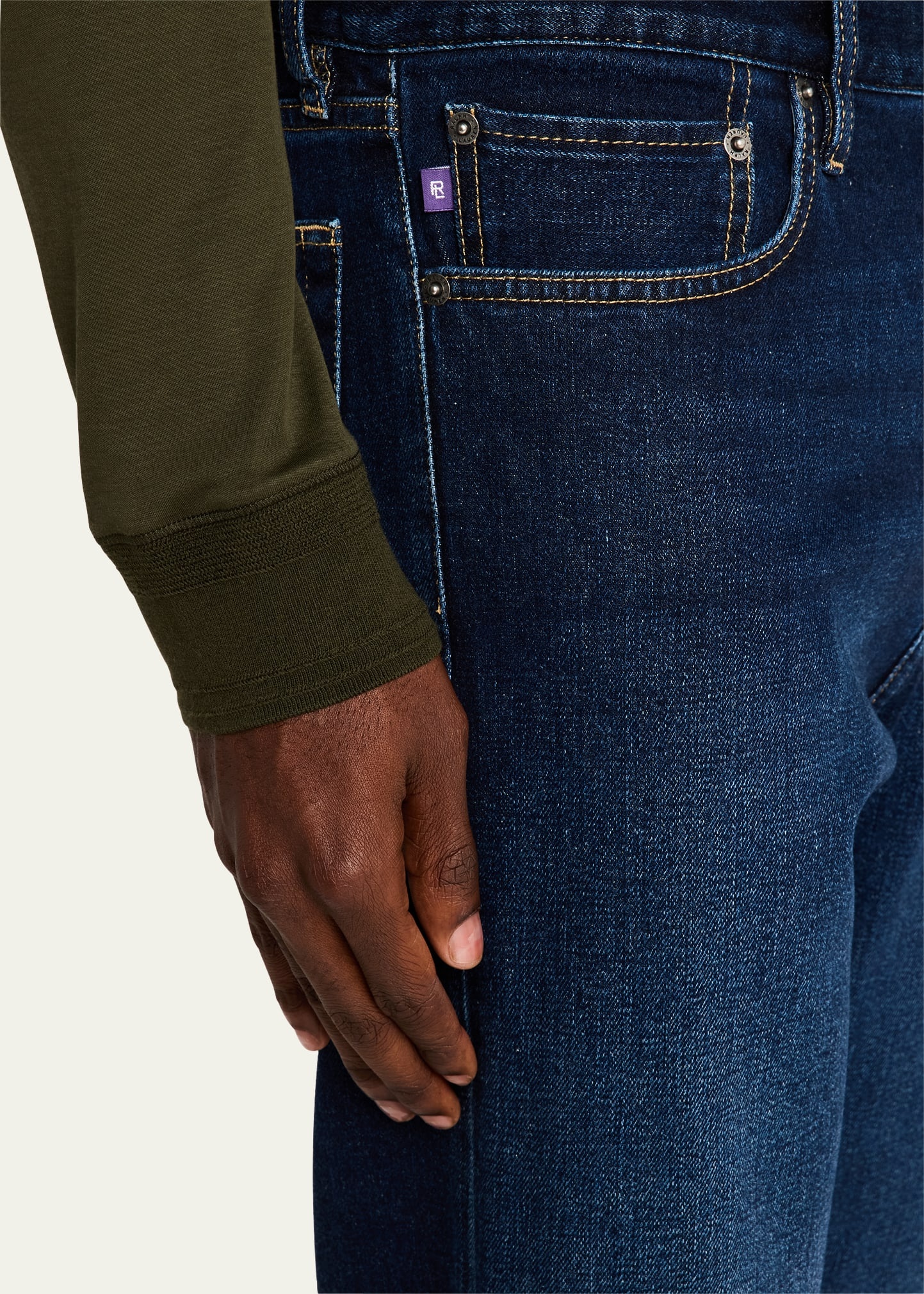 Men's Straight-Leg Selvedge Jeans - 5