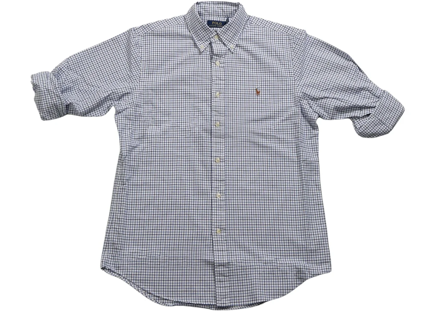 Polo Ralph Lauren Plaid Classic Fit Sport L/S Shirt Blue/White Mult - 1