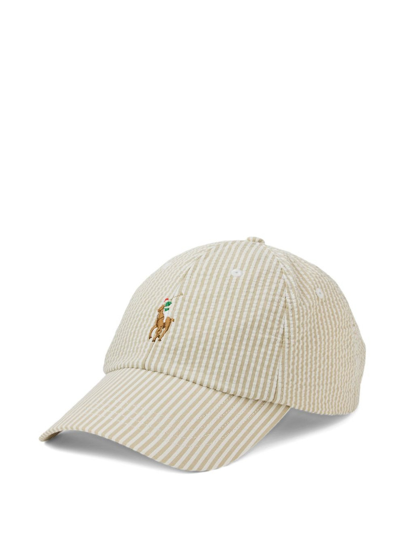 striped embroidered cap 1