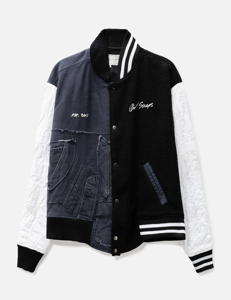 BLACK BLANKET VARSITY JACKET - 1