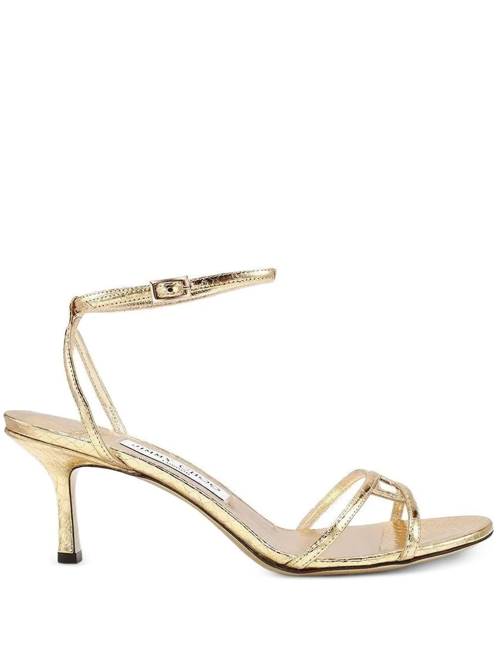 65mm Leo leather ankle-strap sandals - 1