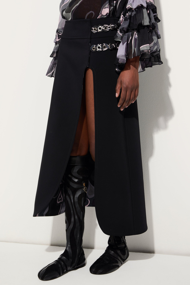 MIDI SKIRT WITH INTERNAL PRINT 5