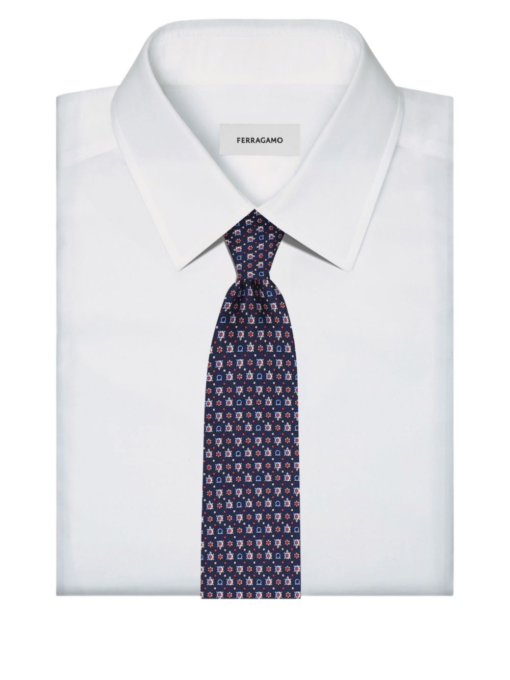 turtle-print silk tie - 4