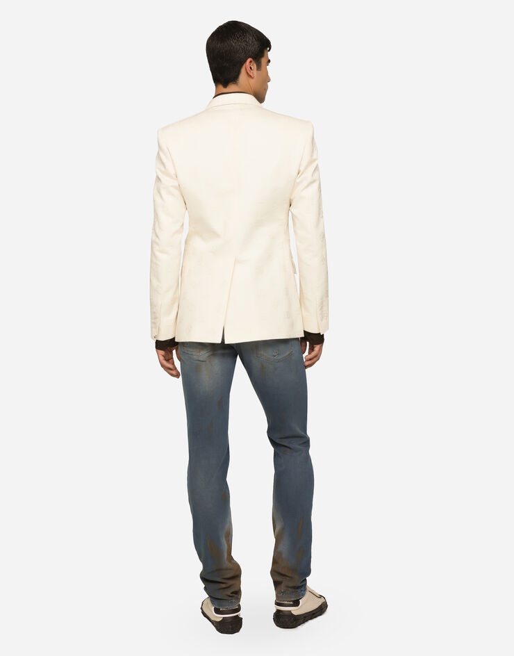 Overdyed stretch denim skinny jeans - 3