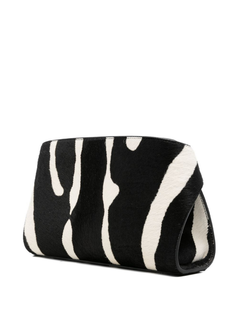 Hug zebra-print clutch bag 3