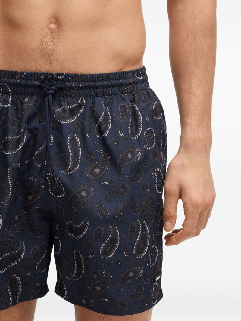 BOSS paisley-print swim shorts outlook