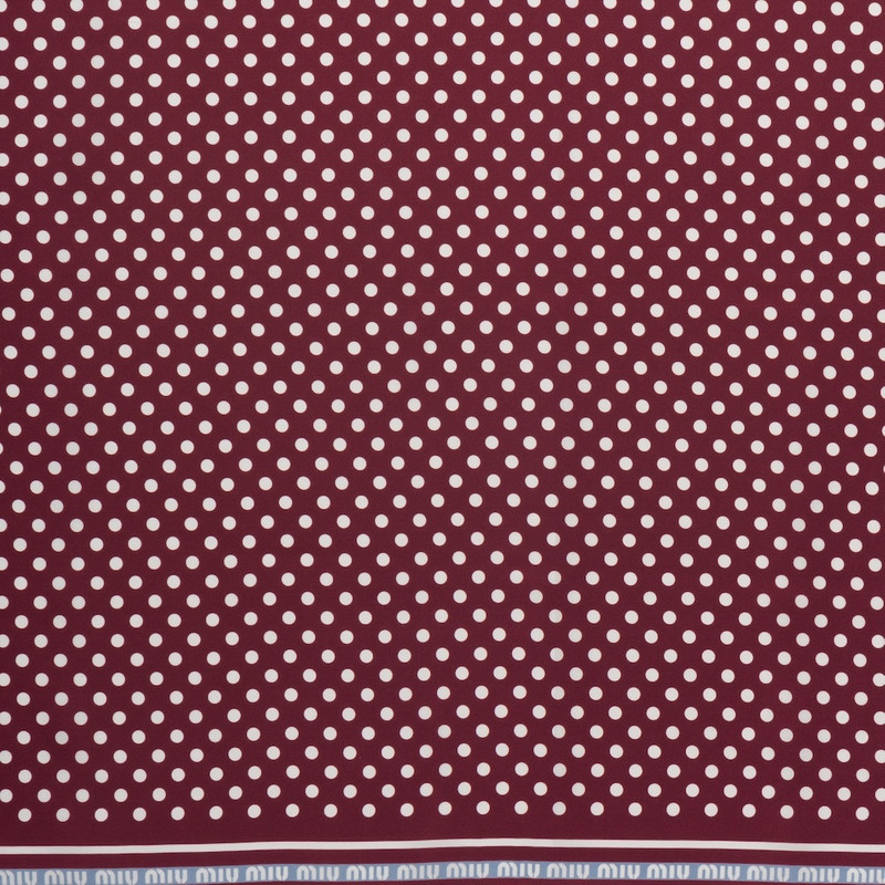 Miu Miu Printed twill scarf outlook