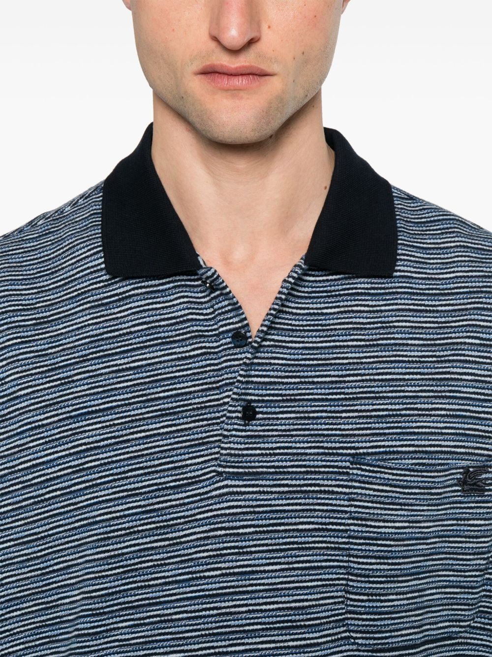 striped polo shirt - 4
