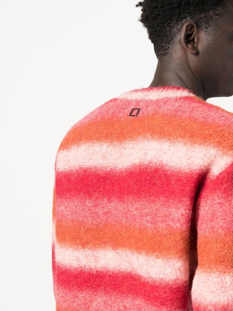 horizontal stripe knit jumper - 5