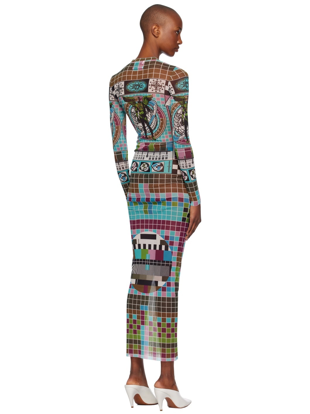Multicolor Printed Maxi Dress - 3