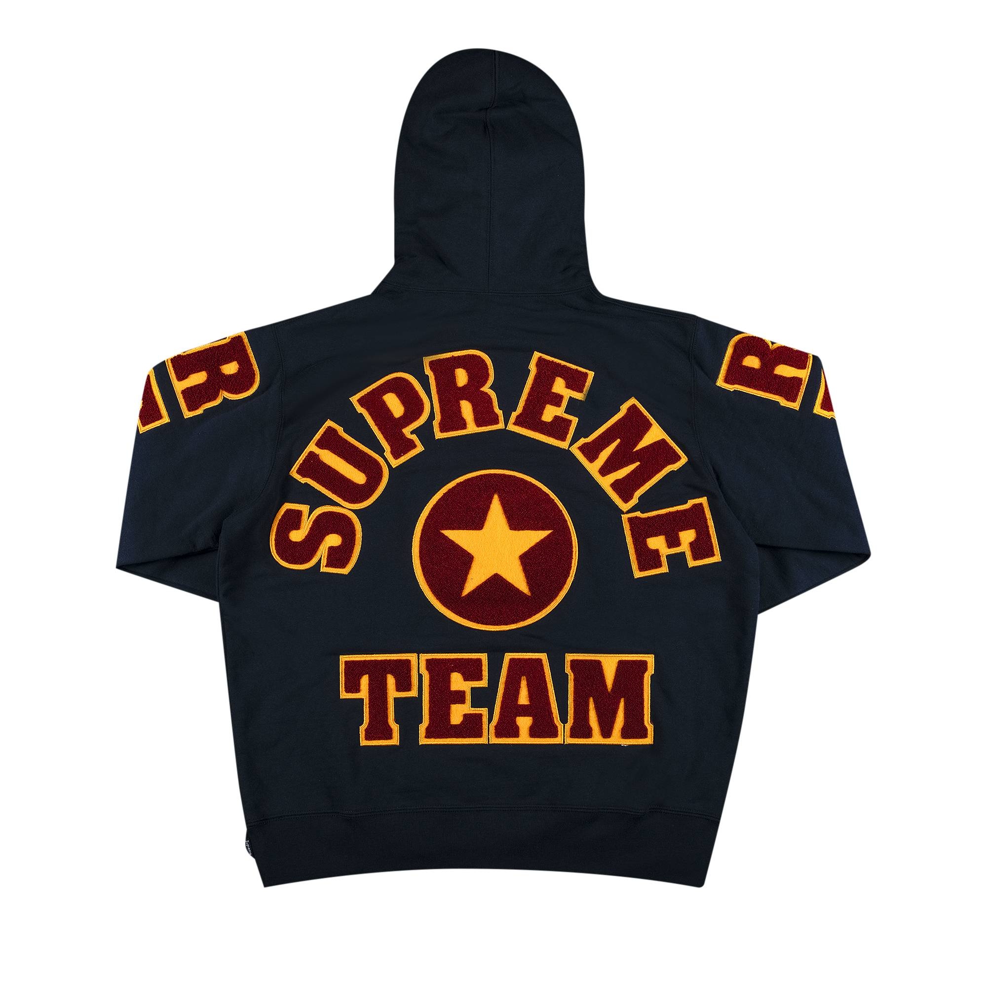 Supreme Team Chenille Hooded Sweatshirt 'Navy' - 2