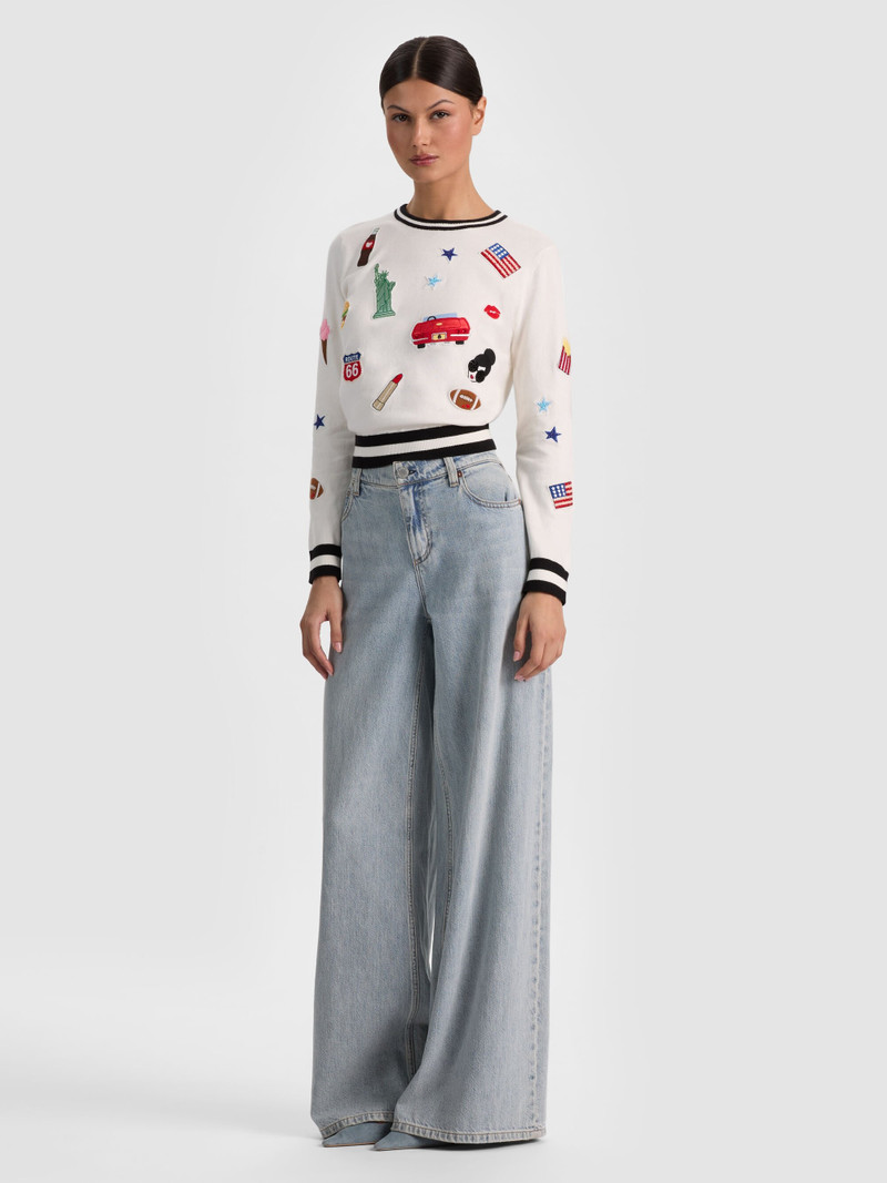 CAROLANN AMERICANA SHRUNKEN PULLOVER 1