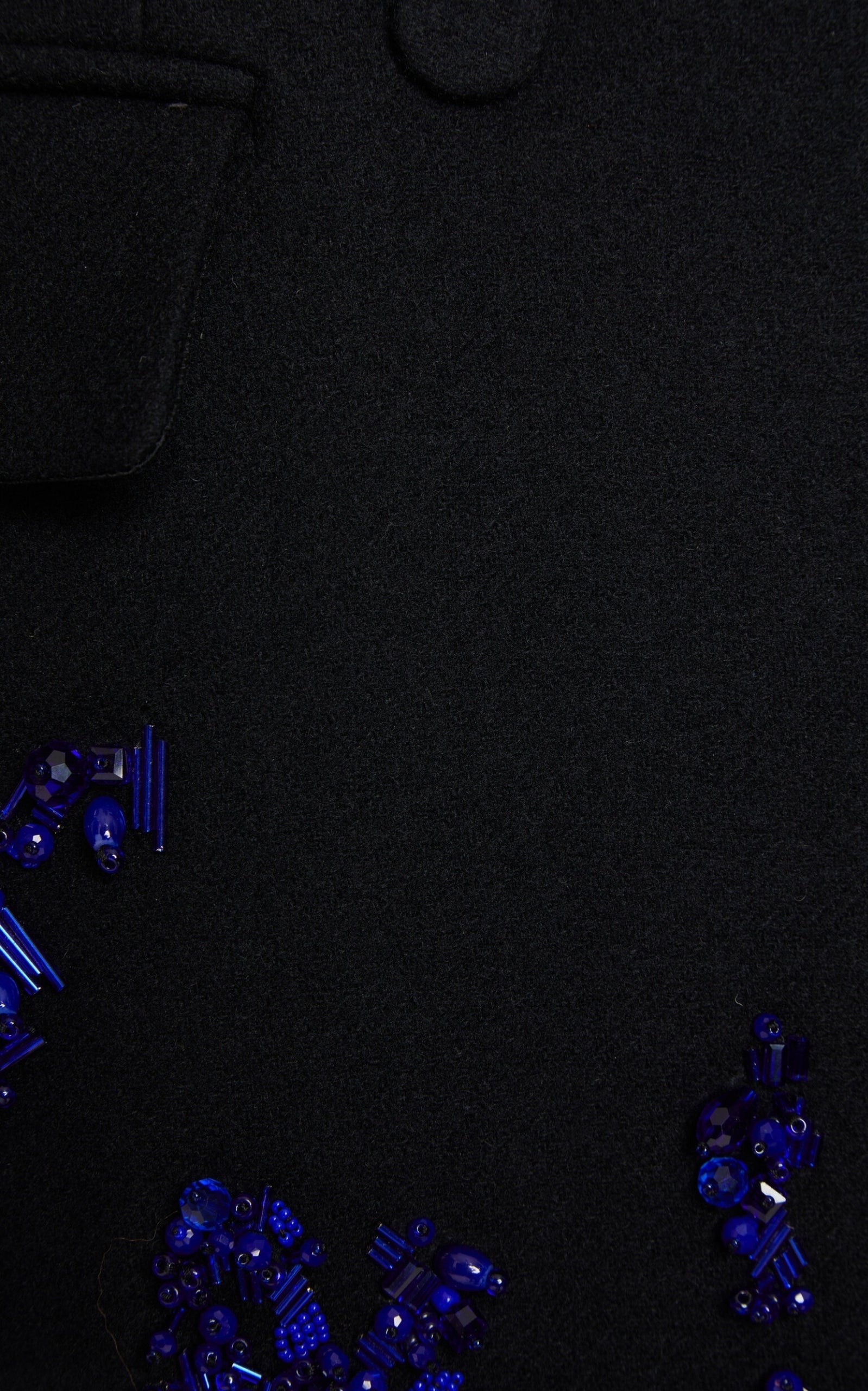 Rinky Embroidered Wool-Blend Cocoon Coat - 7