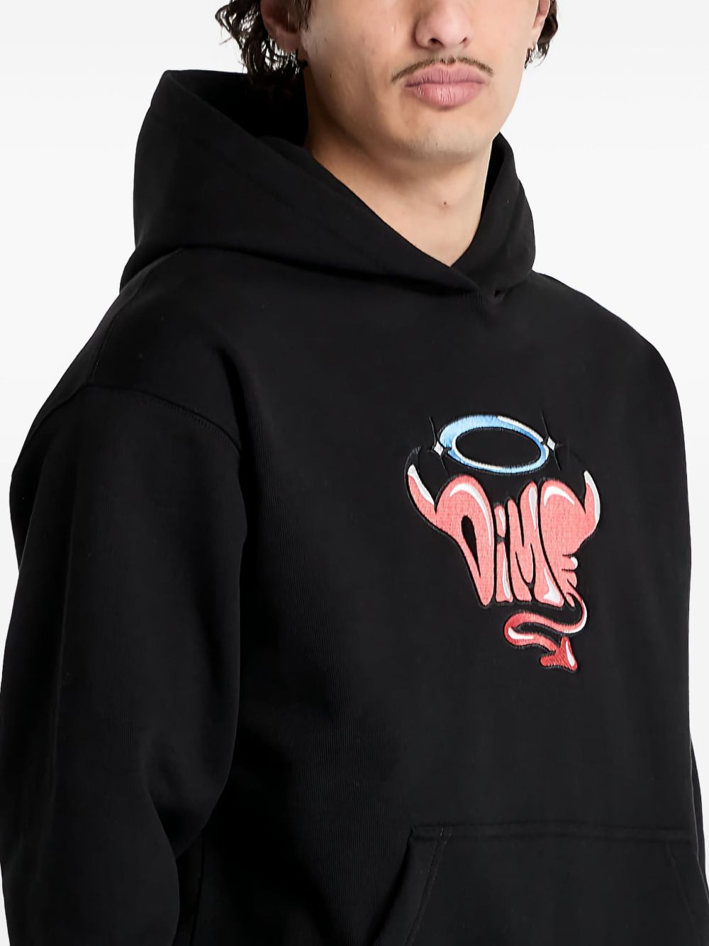 logo-embroidered hoodie - 5
