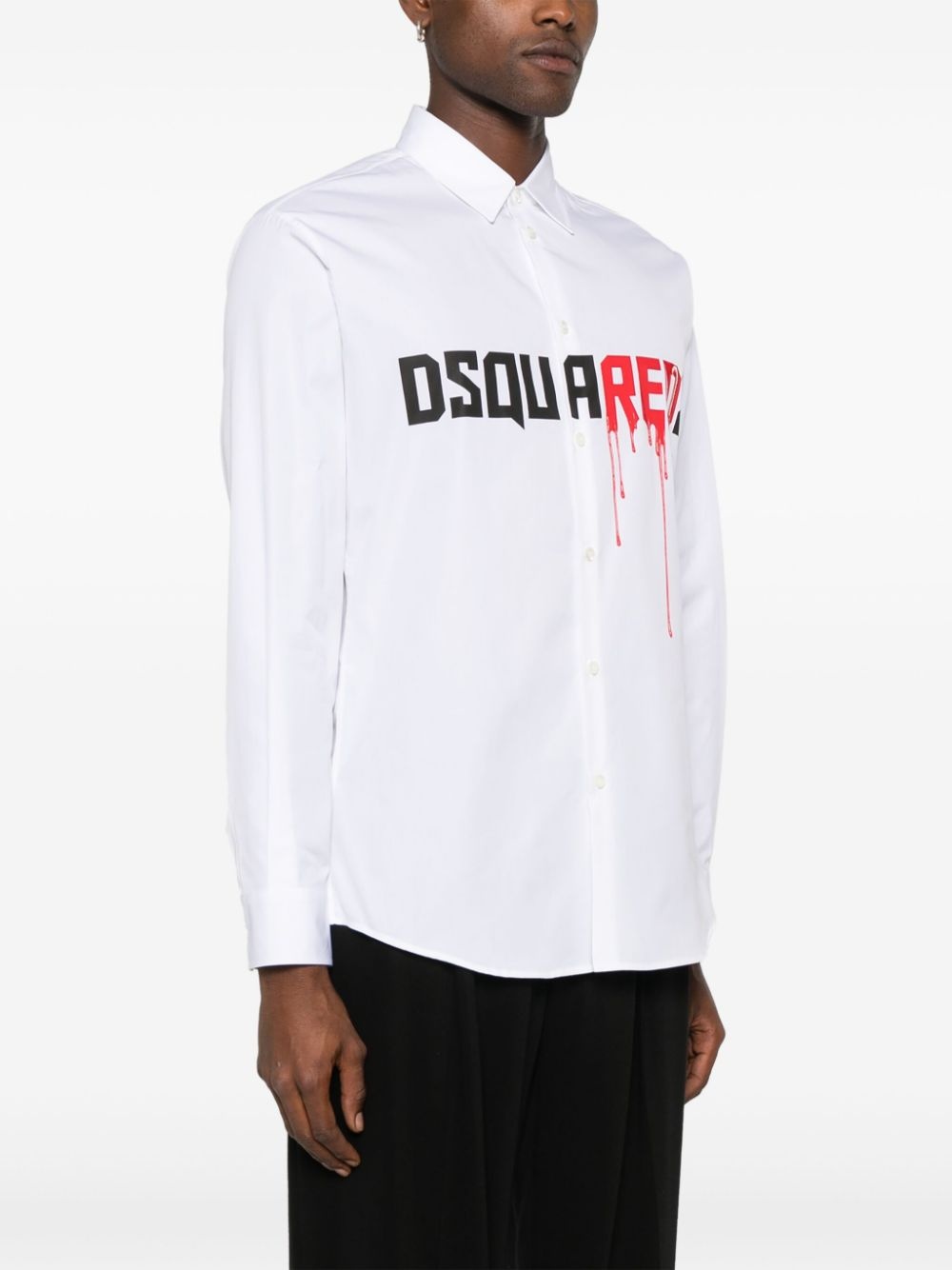 logo-print shirt - 3