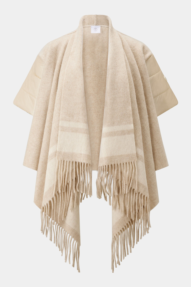 Nica Poncho jacket in Sand 6
