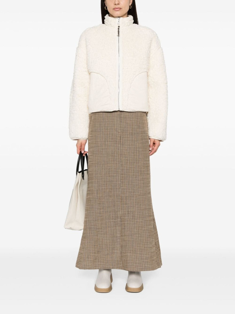 Jil Sander + zip-up teddy jacket outlook