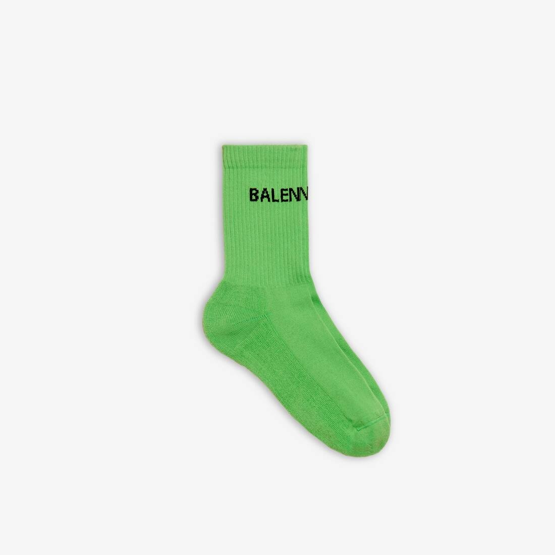 Men's Balenciaga Socks in Acid Green/black - 1