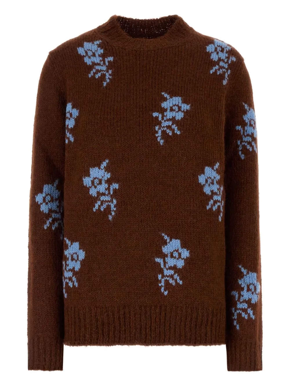 floral-jacquard sweater - 1